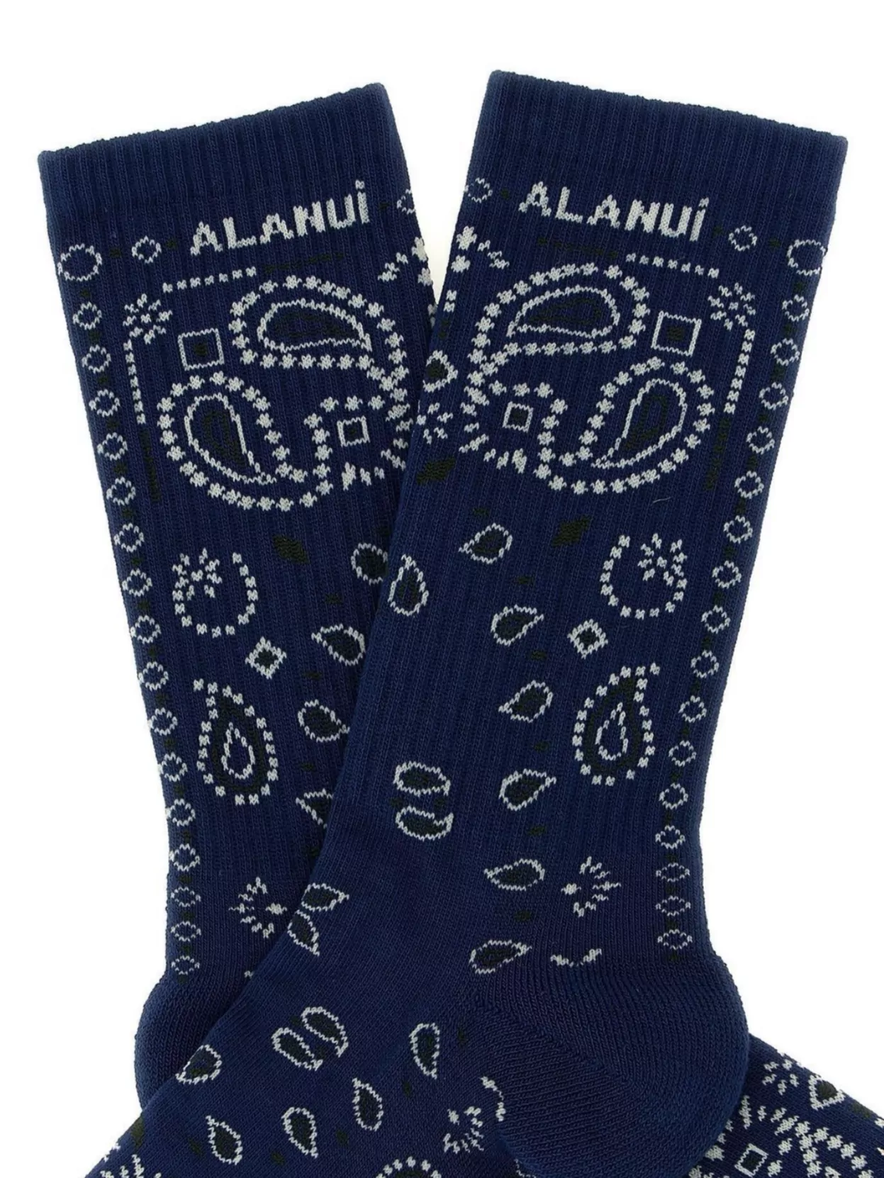 Alanui Paisley Print Mid-Calf Socks