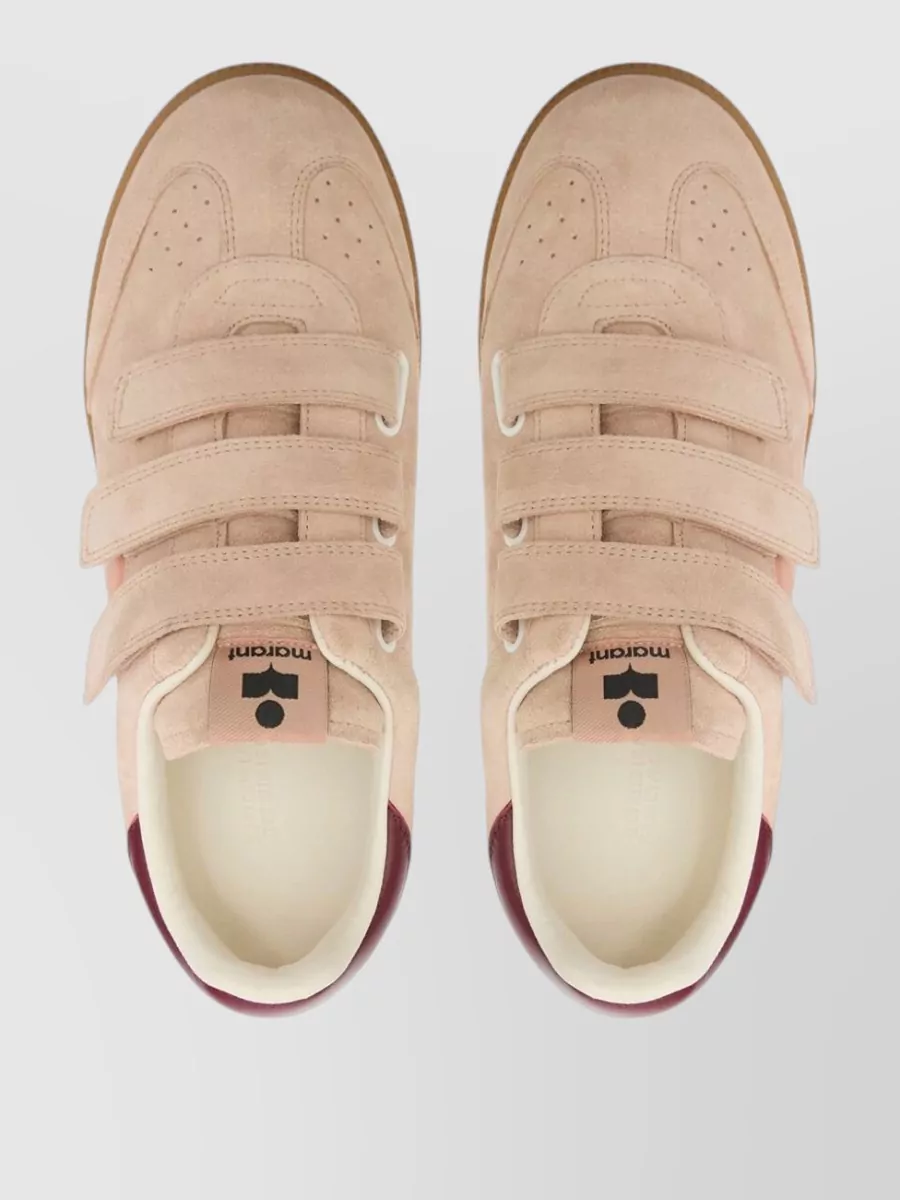 Isabel Marant Beth Leather Sneakers Contrast Heel Tab