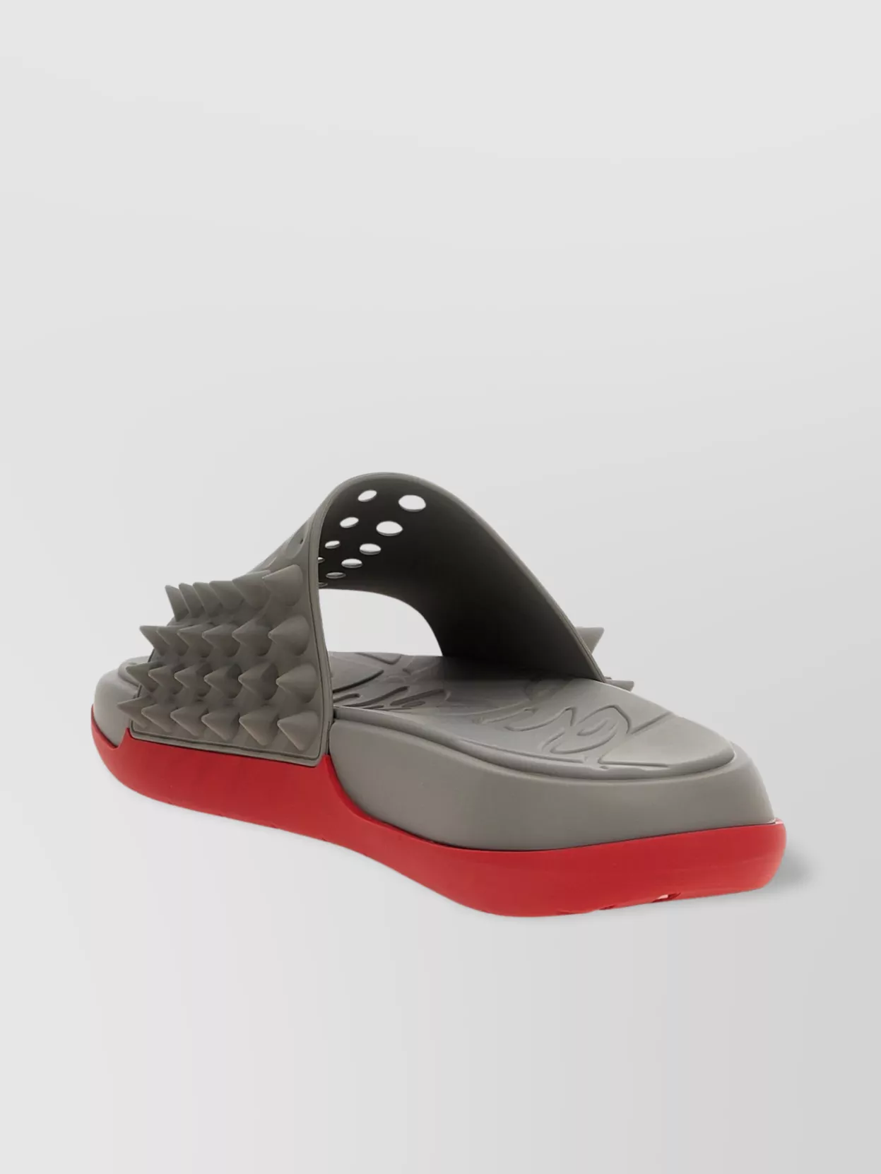 Christian Louboutin Easygoing Open Toe Mules With Spiked Detailing