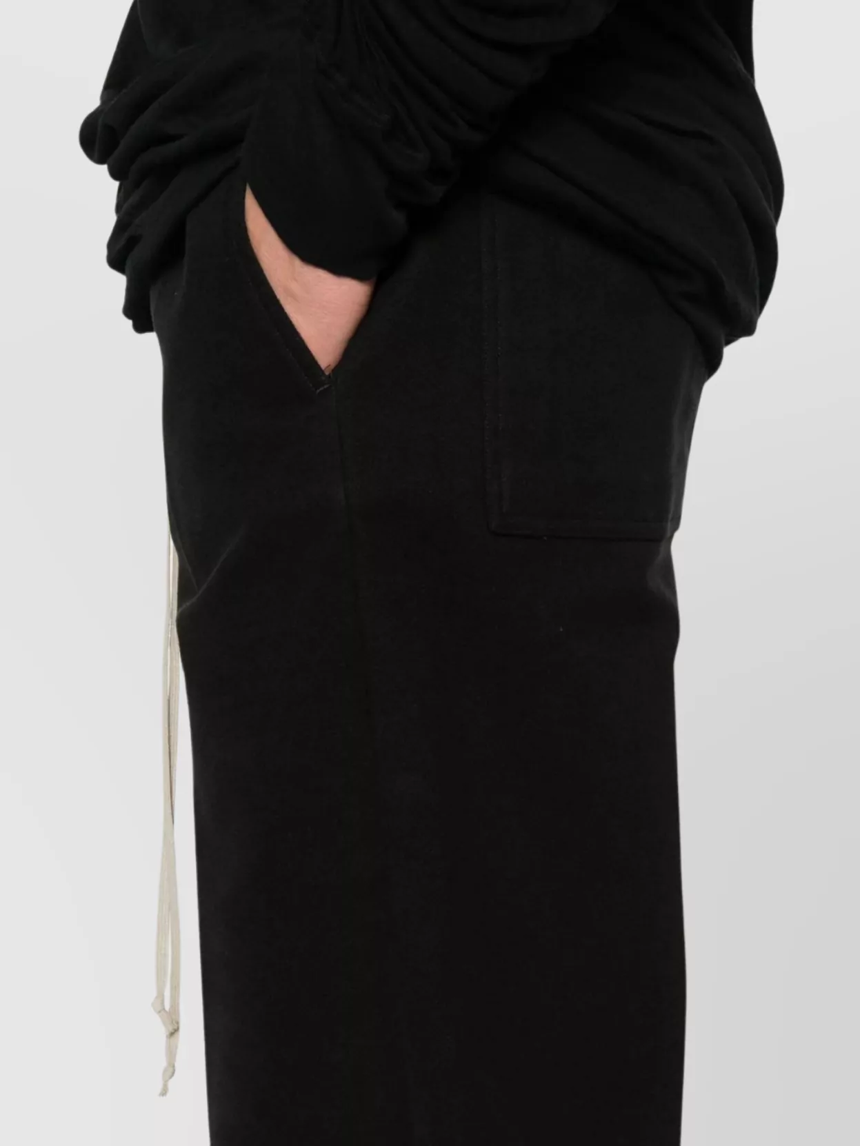 Rick Owens Wide Leg Drawstring Trousers