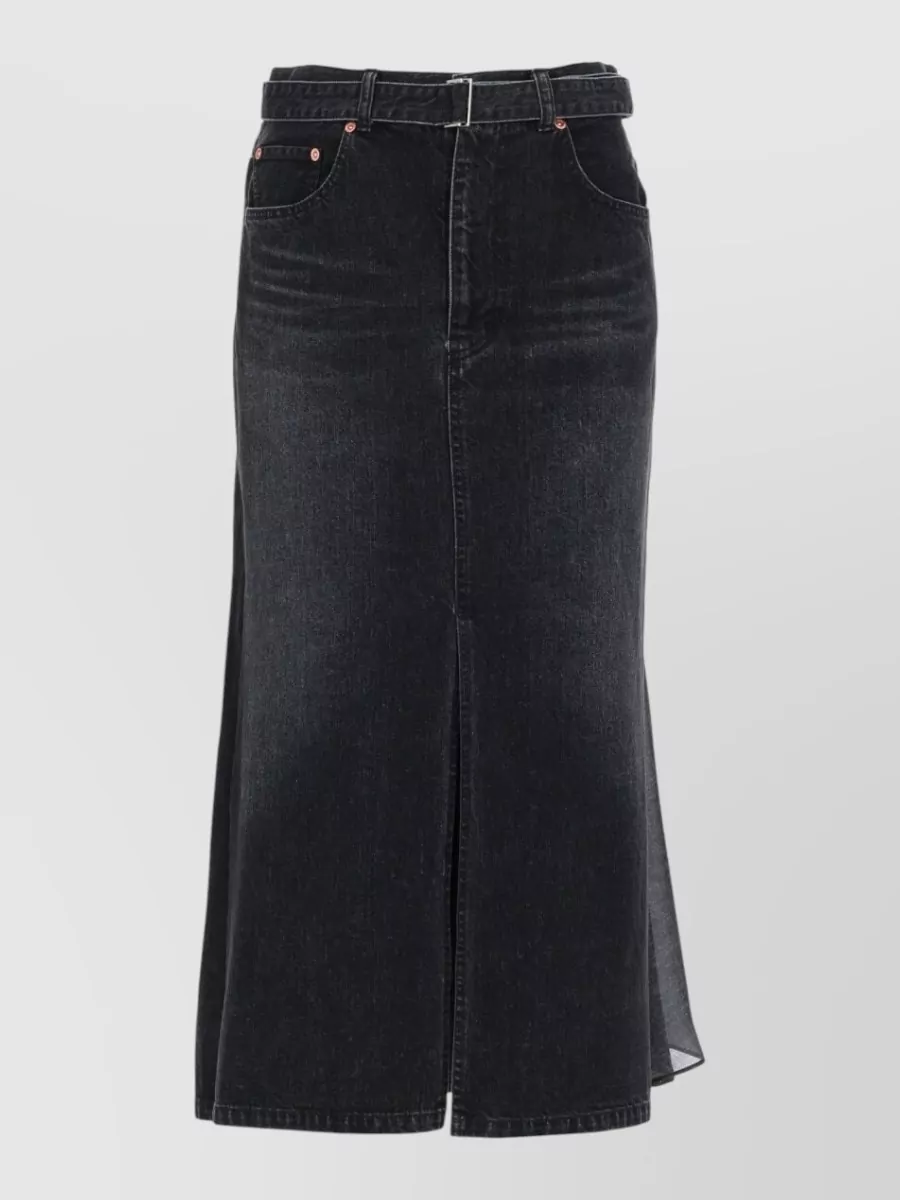 Sacai denim skirt