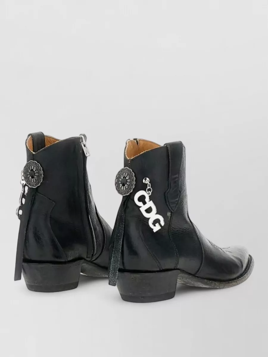 Comme Des Garçons Leather Short Boots