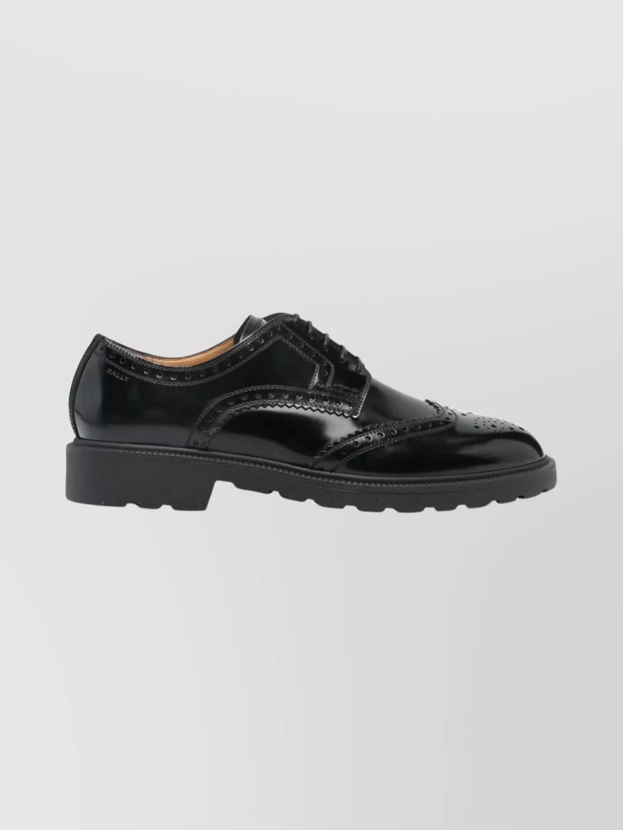 Bally Brogues With Leather Upper And Block Heel