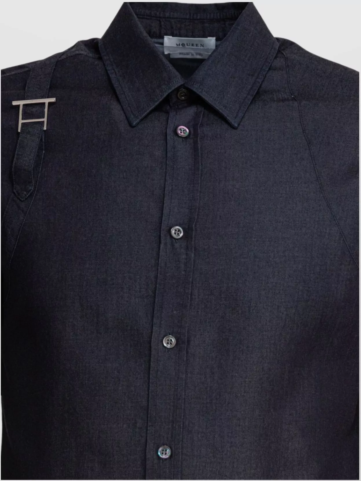 Alexander Mcqueen Shoulder Detail Long Sleeves Shirt
