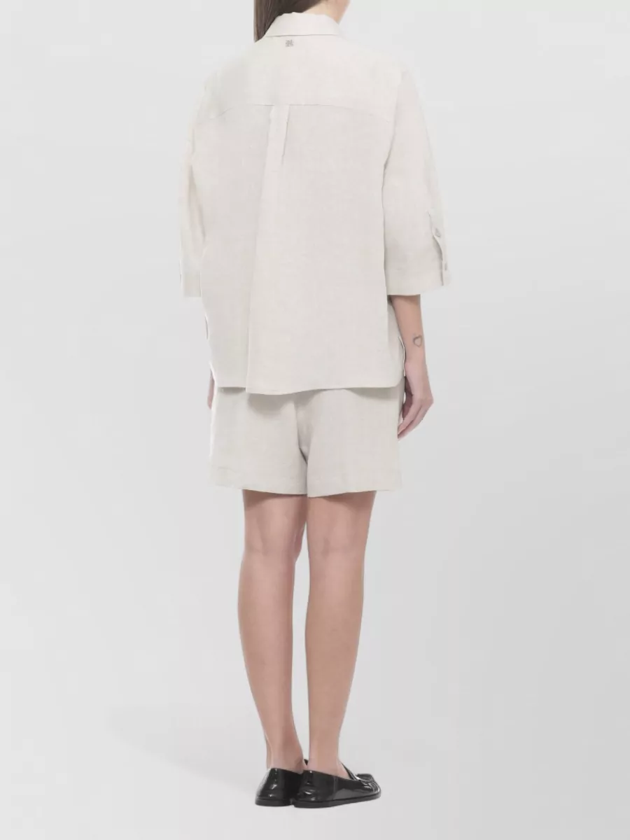 Panicale Linen Short-Sleeve Shirt