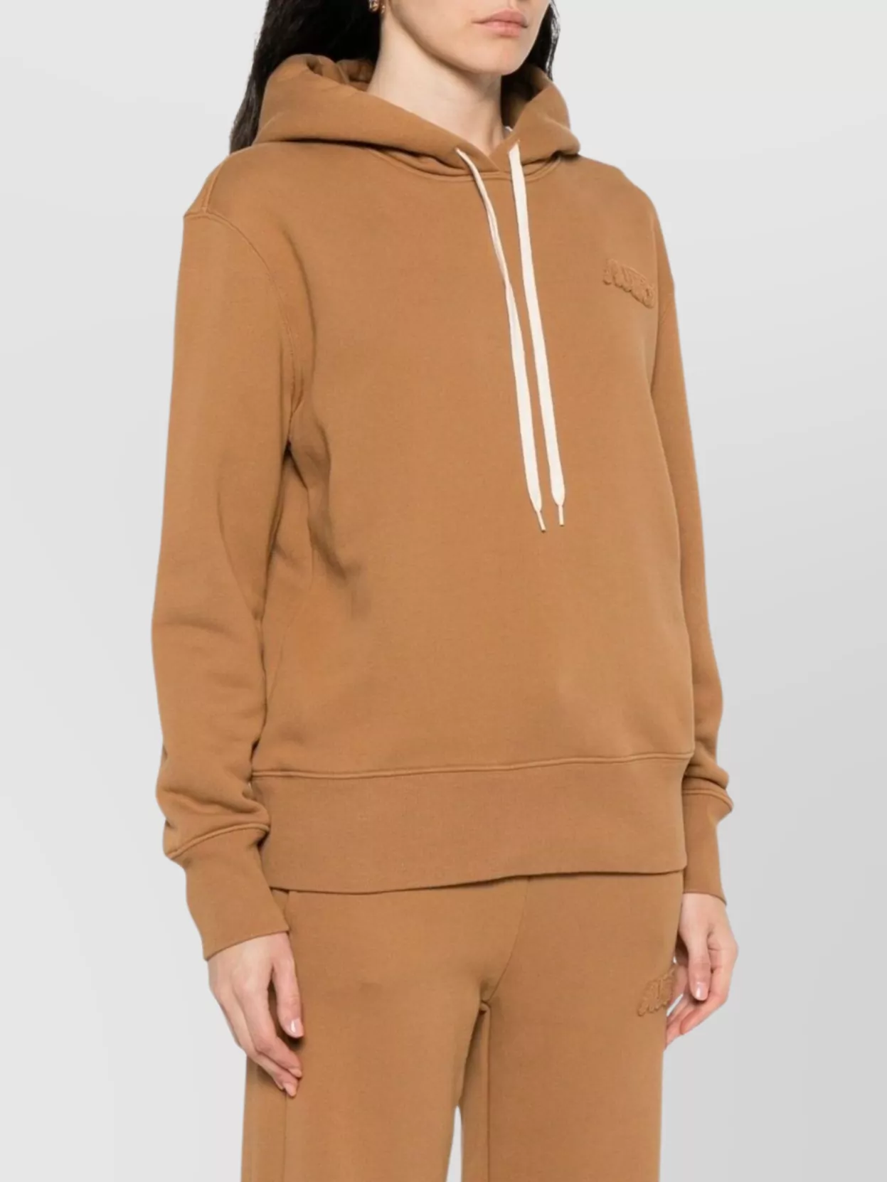 Autry Drawstring Hooded Knitwear With Ribbed Cuffs