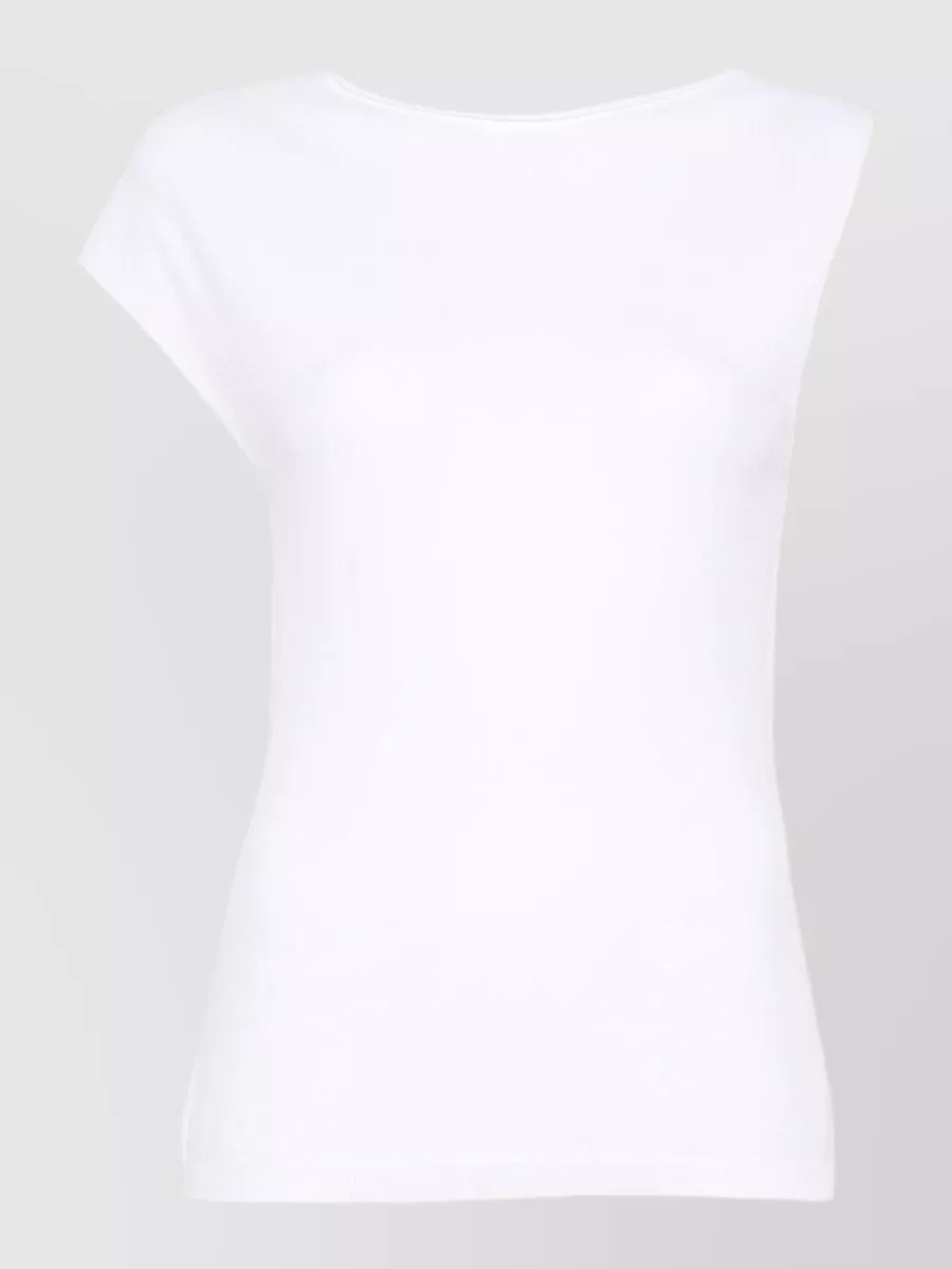 Alysi asymmetric short sleeve top