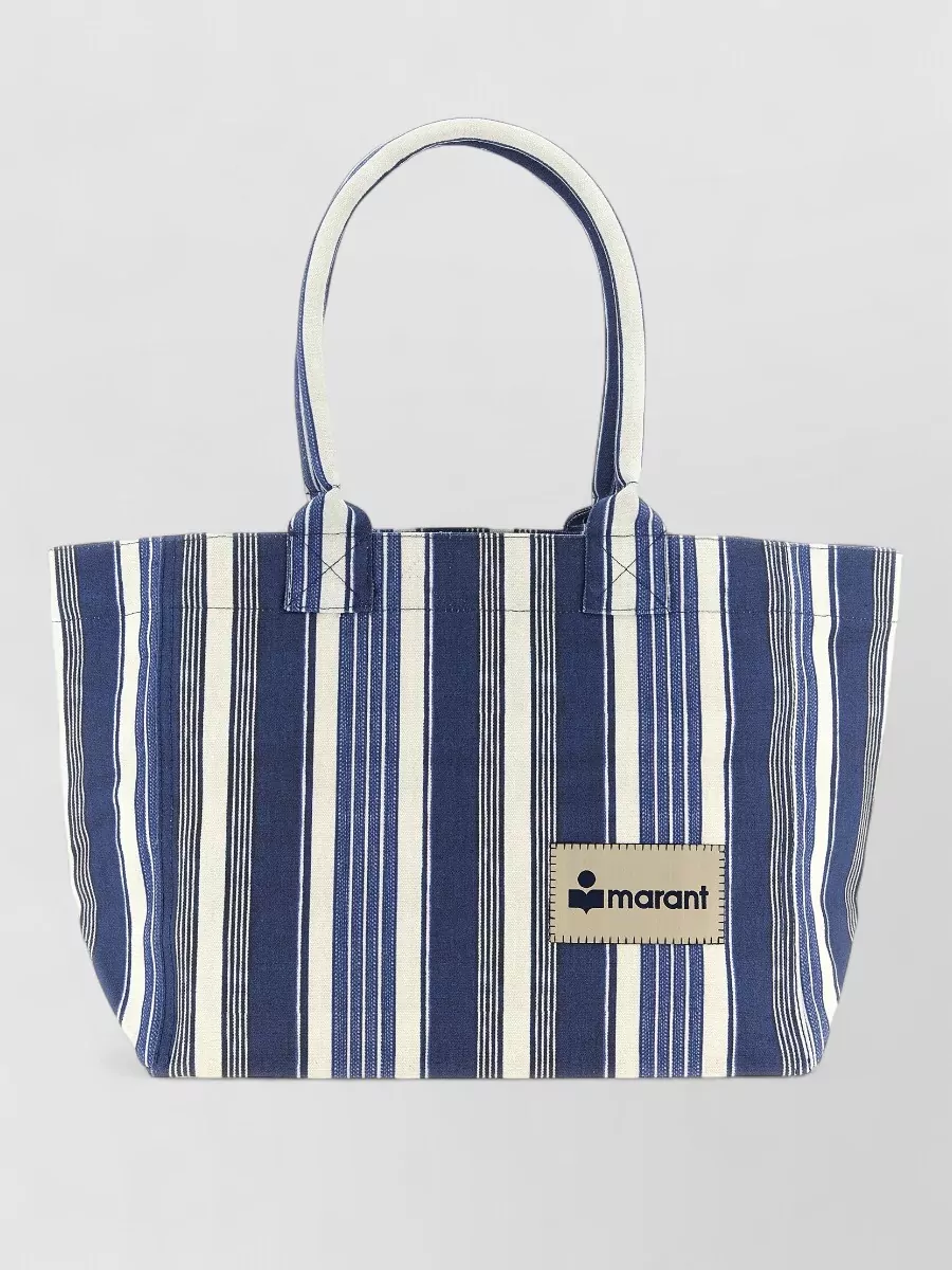 Isabel Marant Yenky Striped Beach Bag