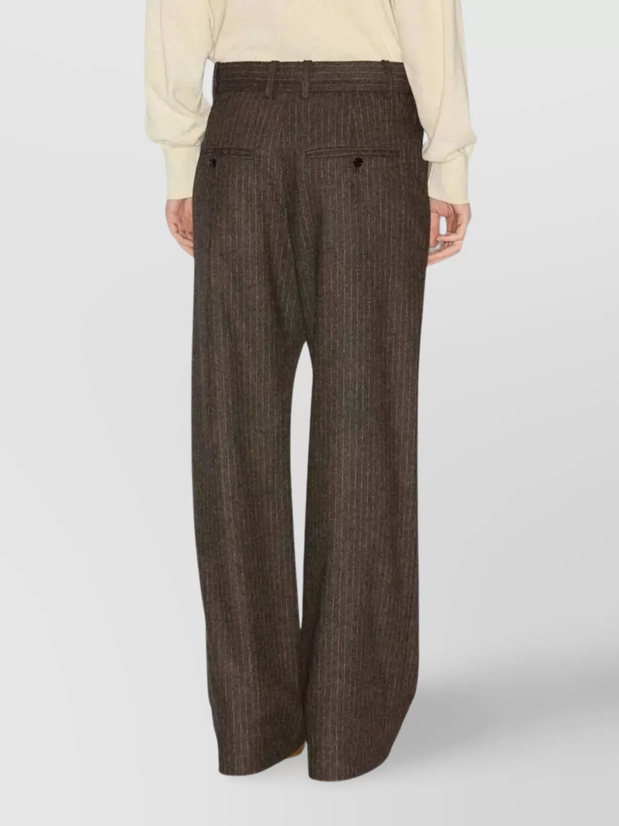 Isabel Marant Tailored Wide Leg Trousers Pinstripes