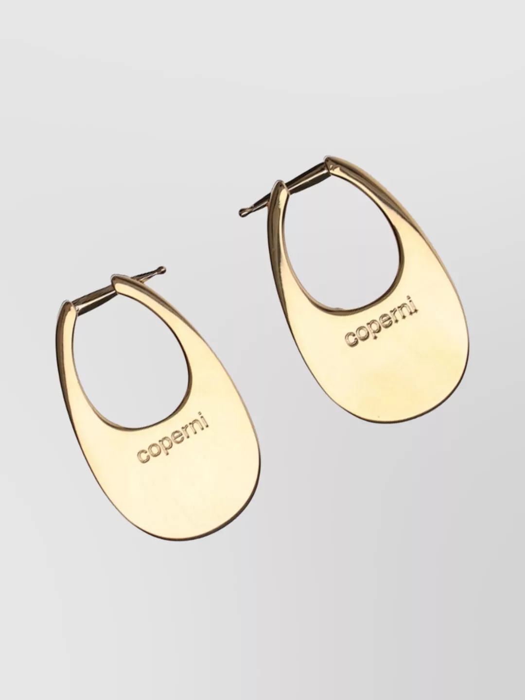 Coperni Hoop Style Earrings Polished Finish