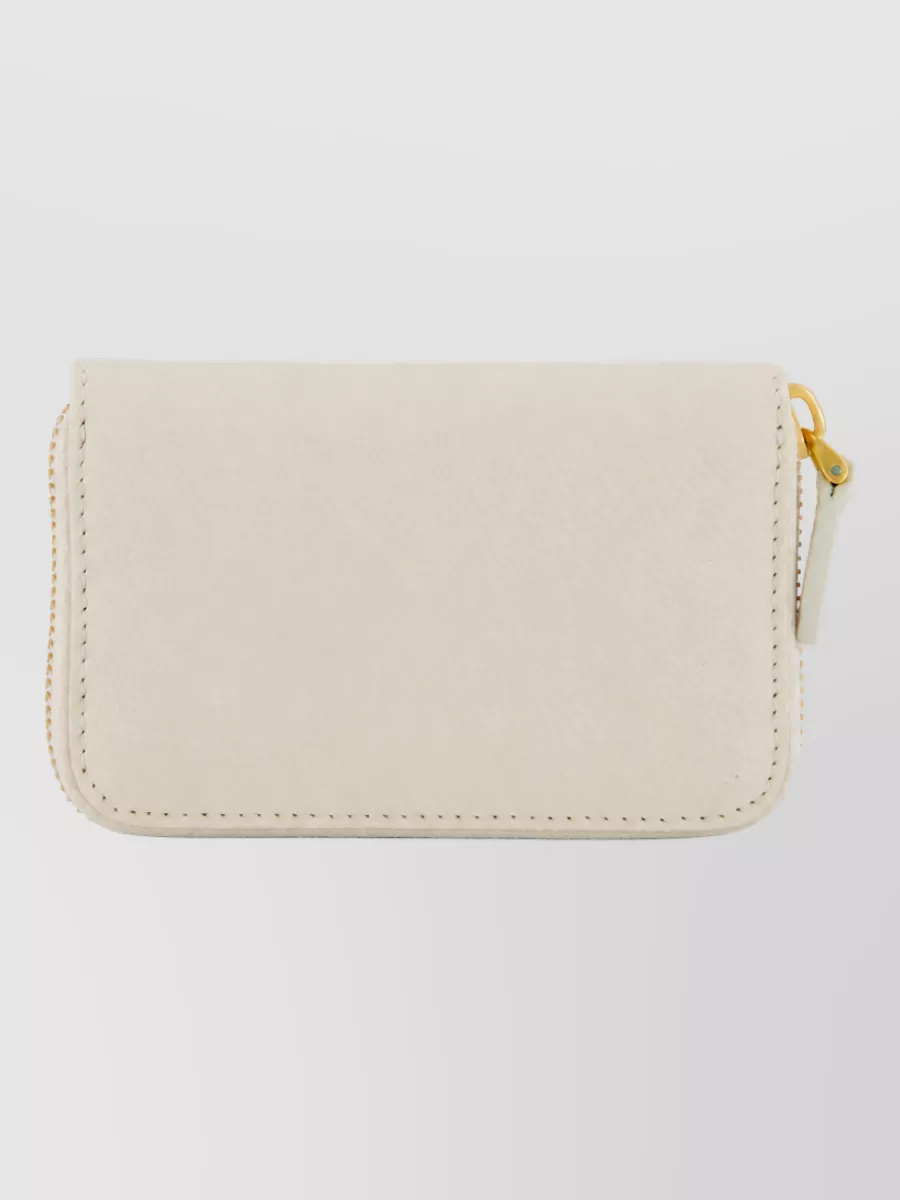 Valentino Garavani Leather Grained Zip-Around Wallet