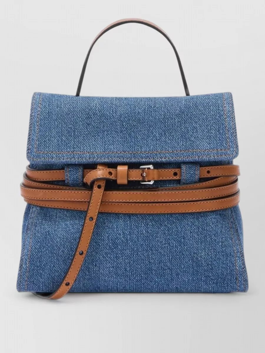 Moschino denim small tote bag