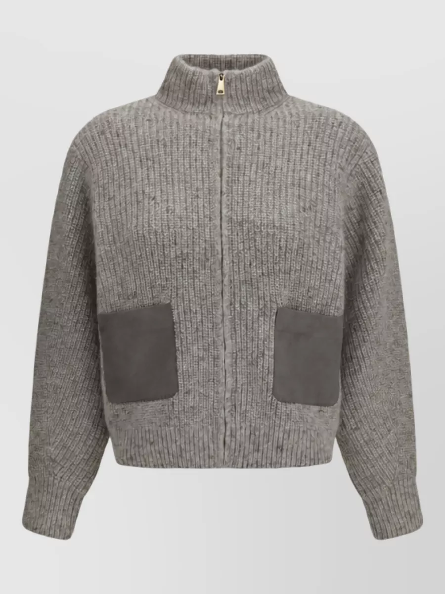 Fabiana Filippi bouclé knit bomber jacket