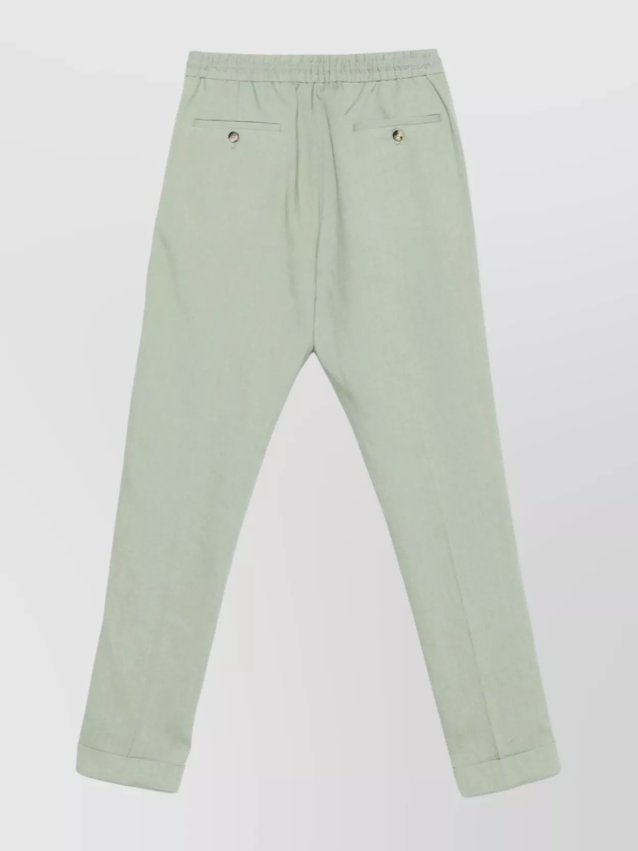 Shop Paul Smith Trousers Linen Drawstring Waistband