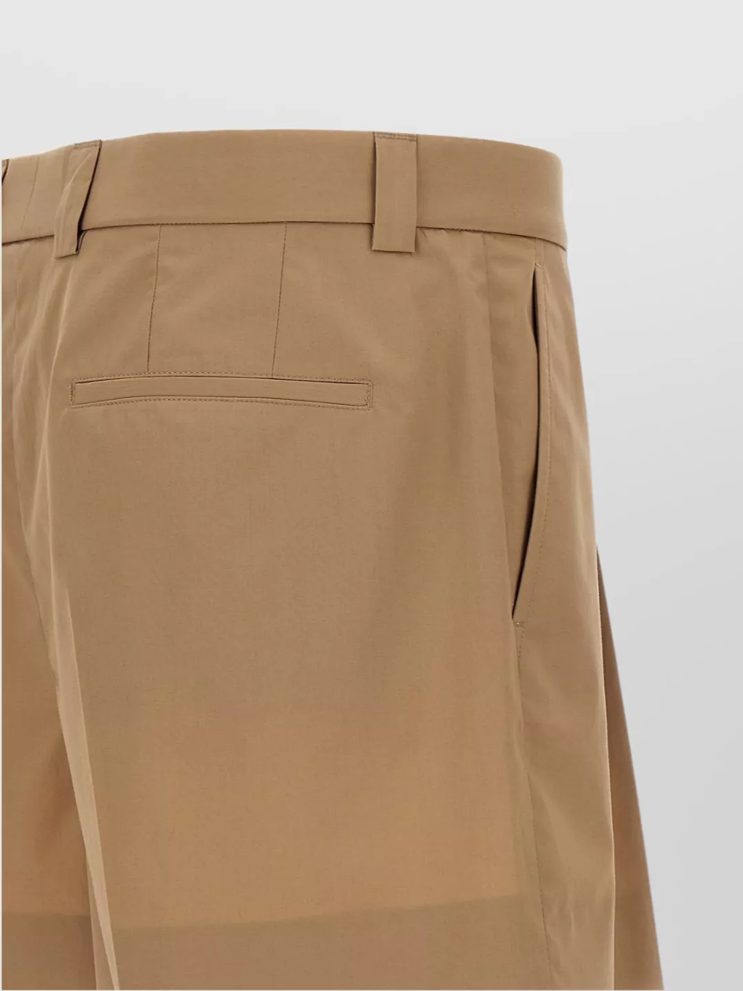 Gucci Tailored Cotton Shorts With Pockets And Pleats