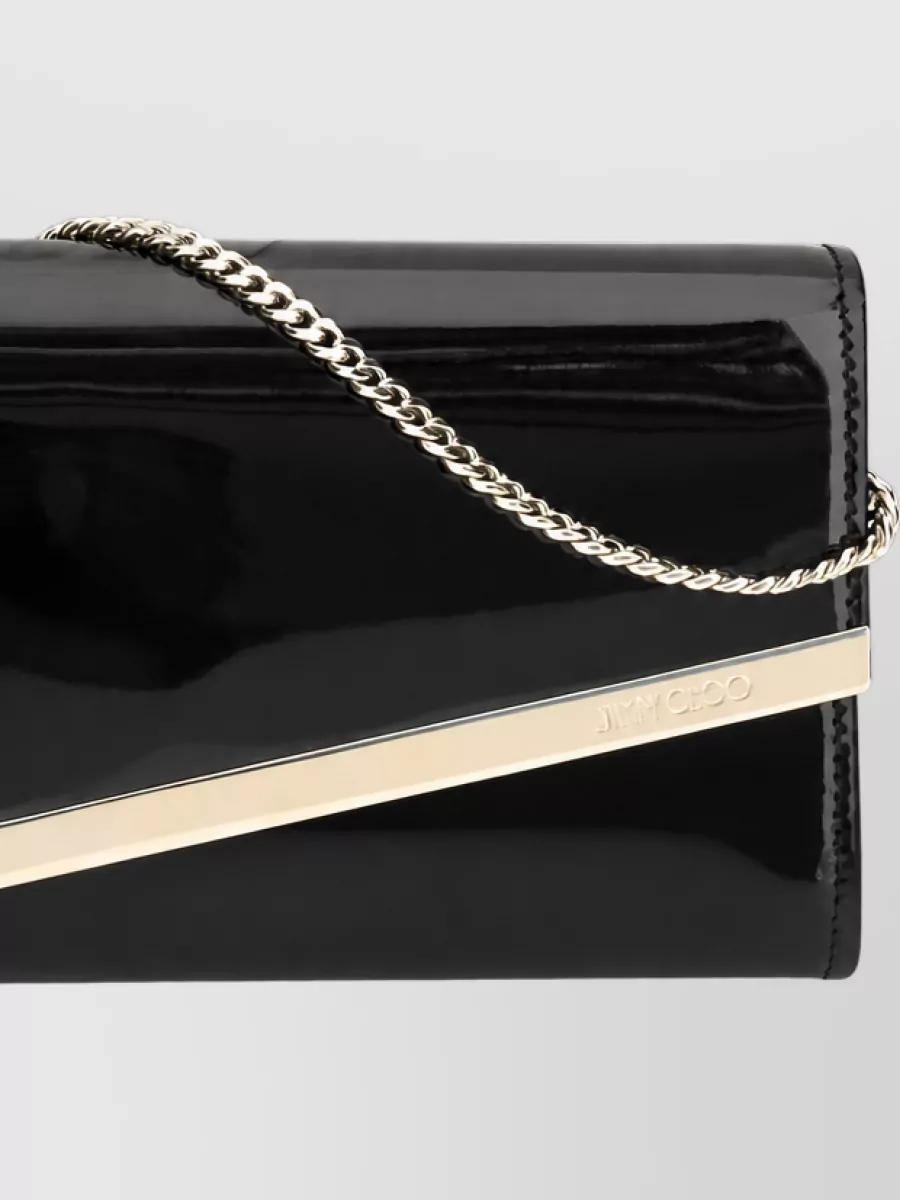 Jimmy Choo Na Calf Leather Clutch Bag