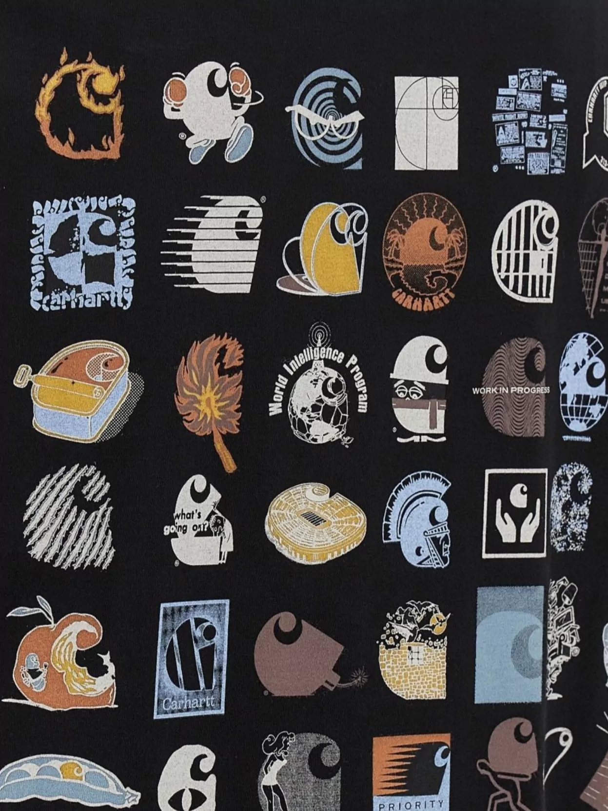 Carhartt Wip Archive Logo Crew Neck T-Shirt