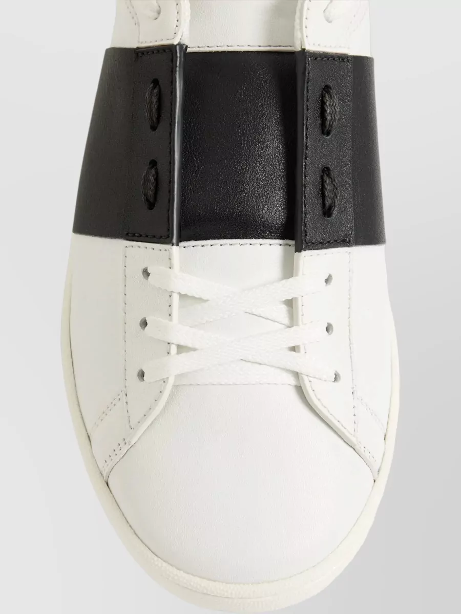 Valentino Leather Low-Top Sneakers