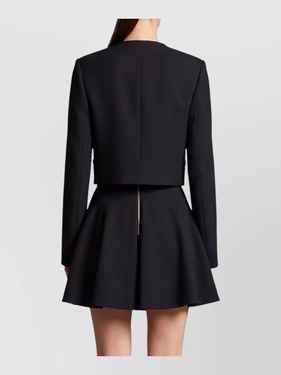 Versace Virgin Wool Boxy Cropped Jacket