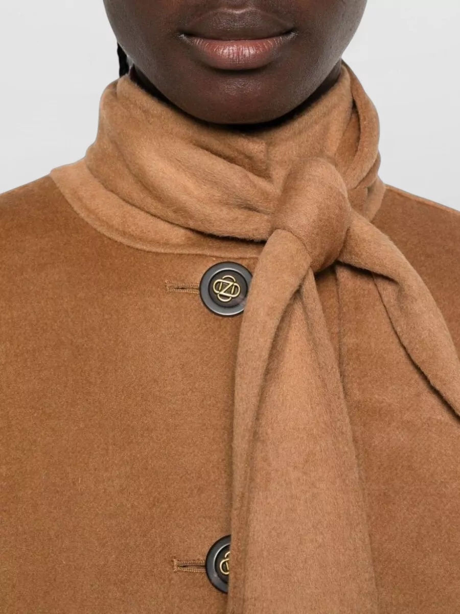 Zimmermann Wool Cape-sleeve Fitted Jacket