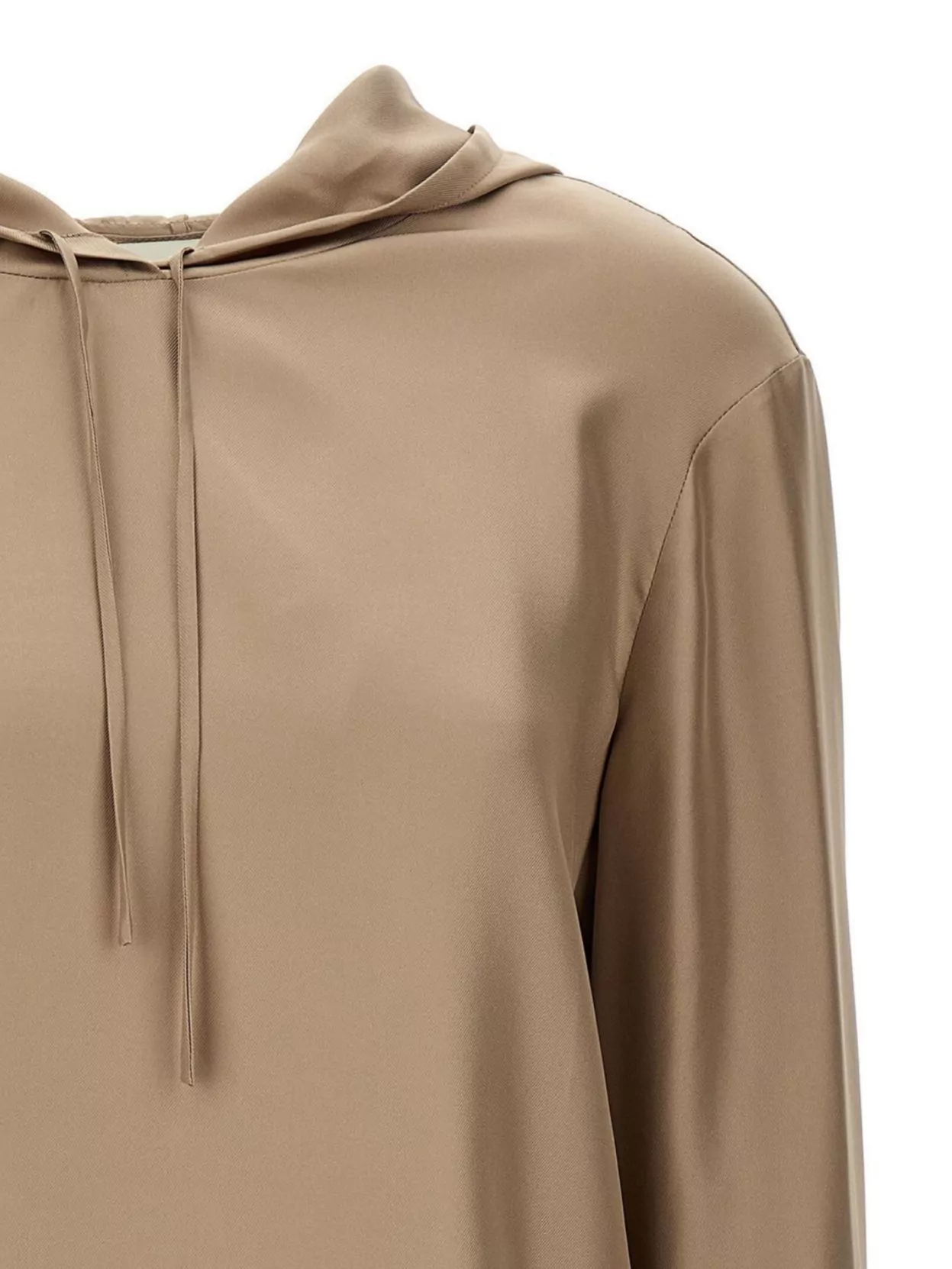 LOULOU STUDIO DRAWSTRING DETAIL HOODED LONG SLEEVE RELAXED FIT