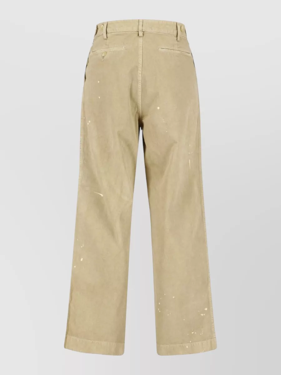 Auralee Wide-Leg Straight Chino Shorts