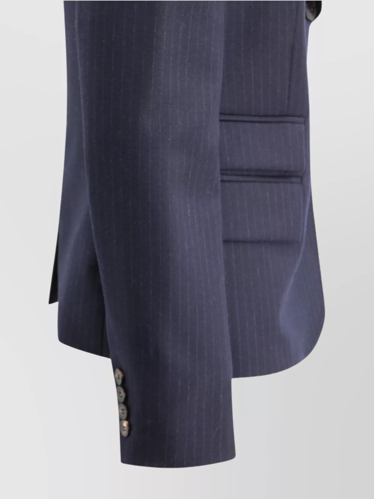 S Max Mara Tailored Pinstriped College Jacket