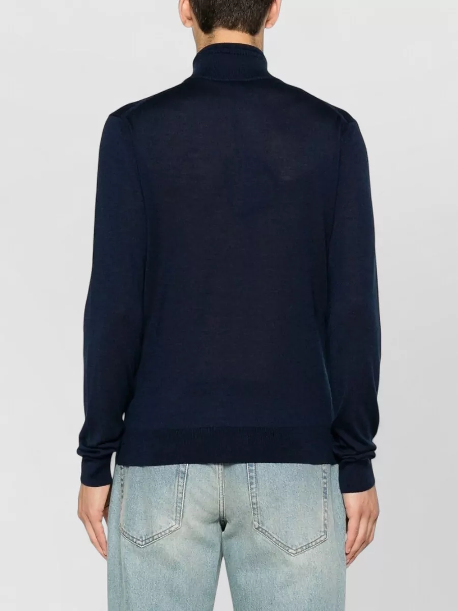 Etro Silk Wool Quarter Zip Jumper