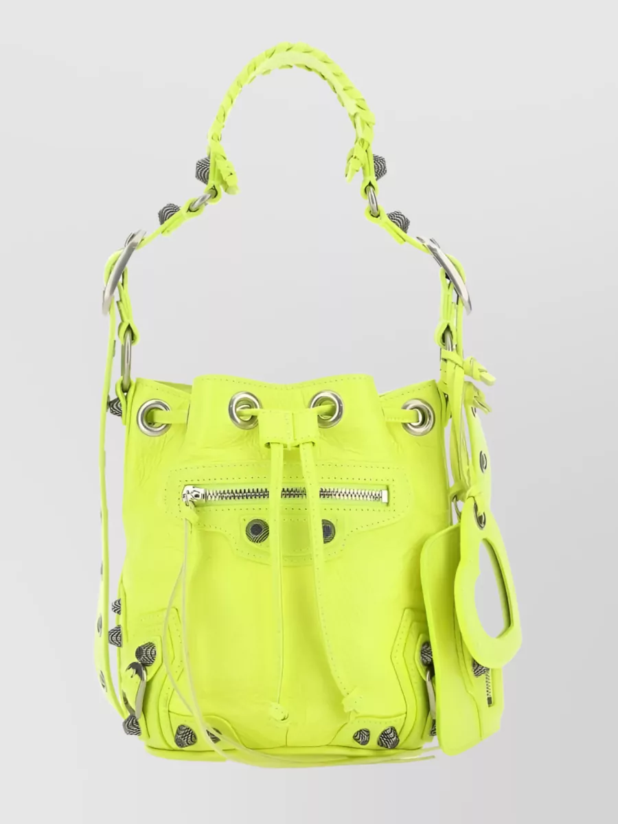Shop Balenciaga Le Cagole Xs Bucket Bag In Yellow