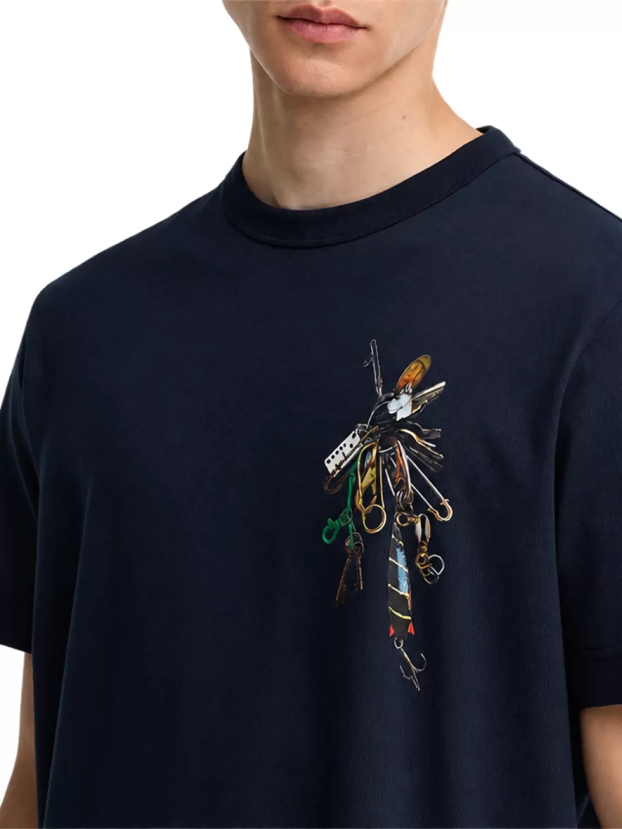Barbour Printed Cotton Short-Sleeve T-Shirt