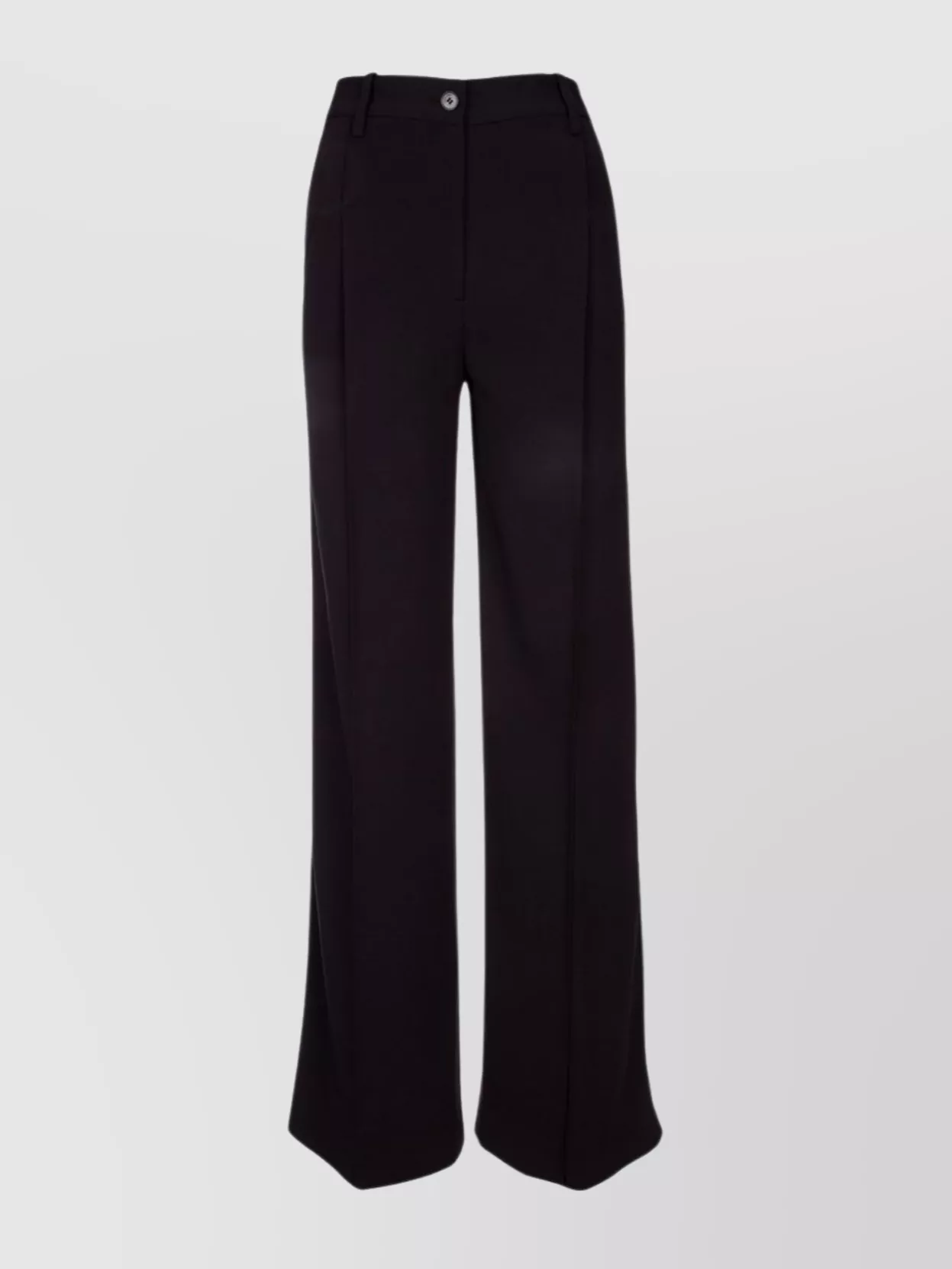 Shop Calvin Klein Wide Leg Trousers With Belt Loops And Back Pockets
