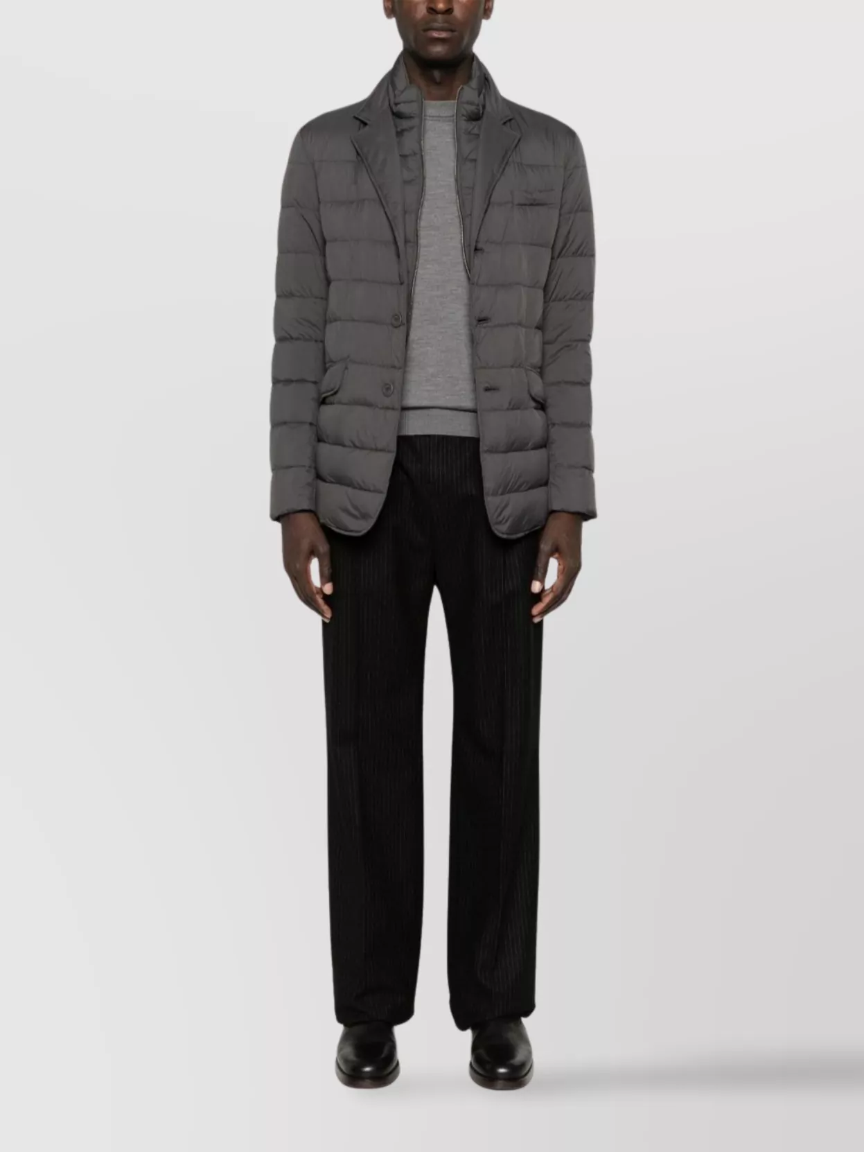 Herno Versatile Jacket With Front Flap Pockets In Gray
