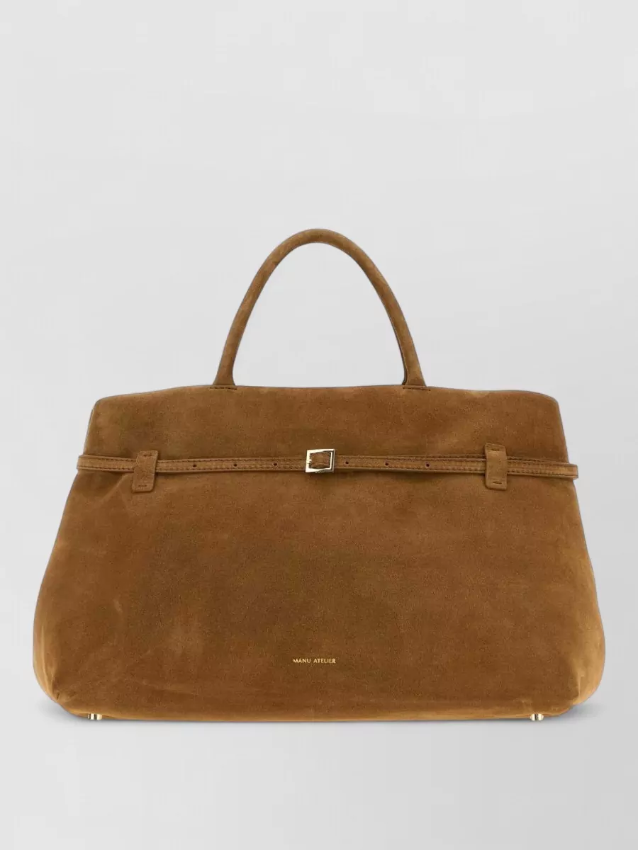 Manu Atelier suede tote bag