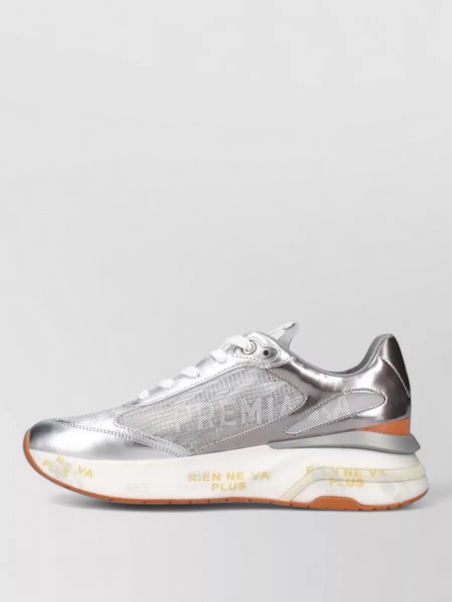 Premiata Leather Low-Top Sneakers