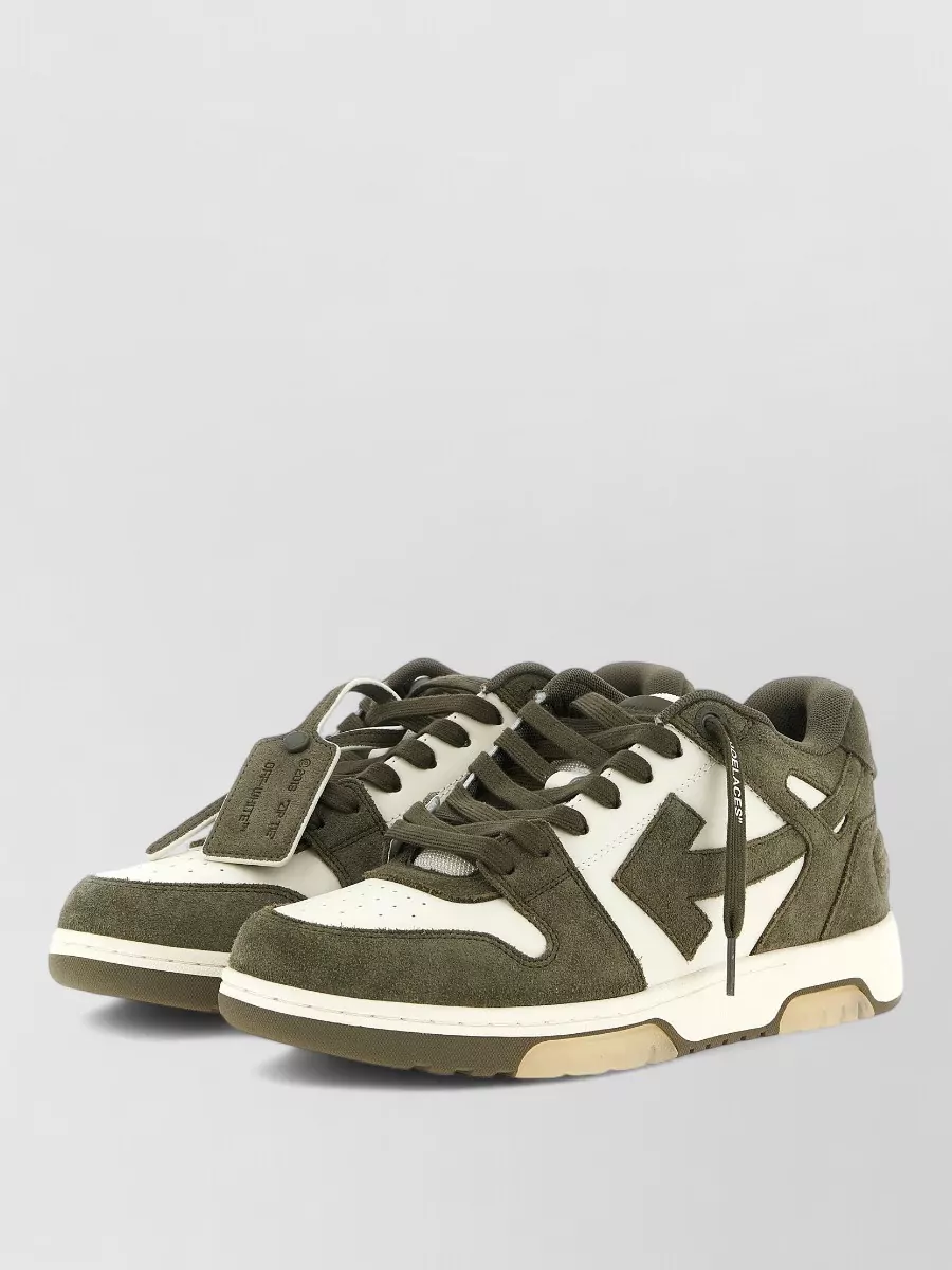 Off-White leather low-top sneakers