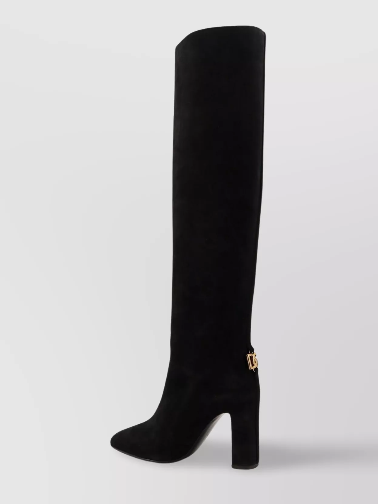 Dolce&Gabbana Block Heel Suede Knee-High Boots