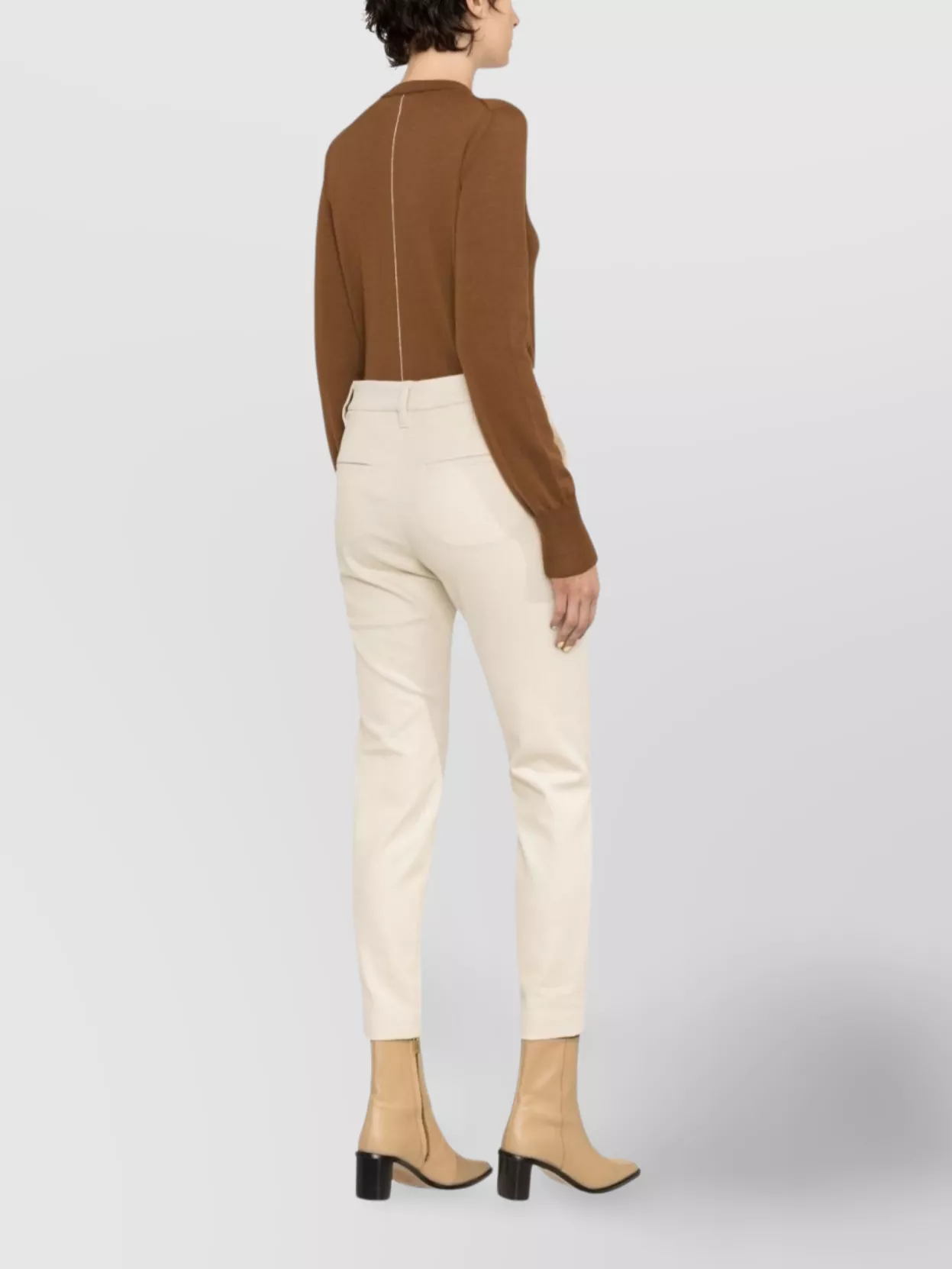 Brunello Cucinelli Tailored Cotton Trousers Belt Loops