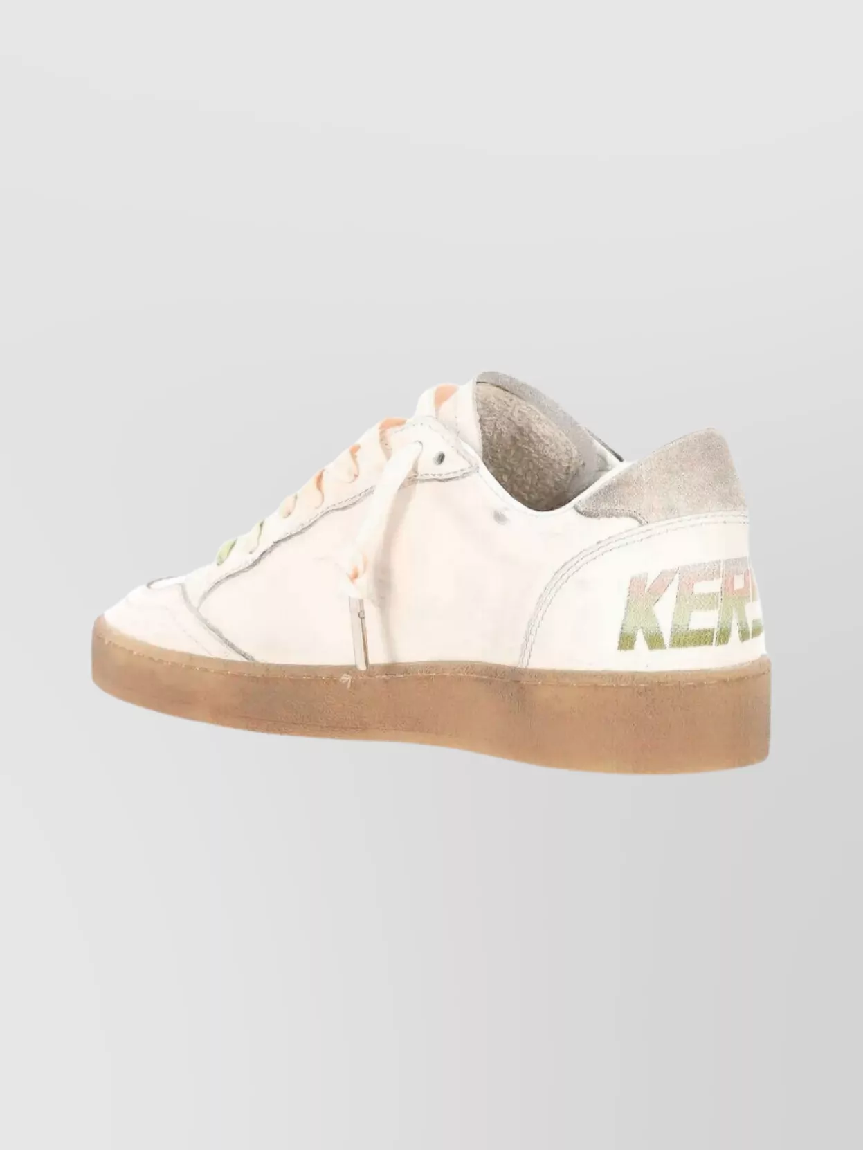 Golden Goose Leather Sneakers With Laminated Star And Suede Tab