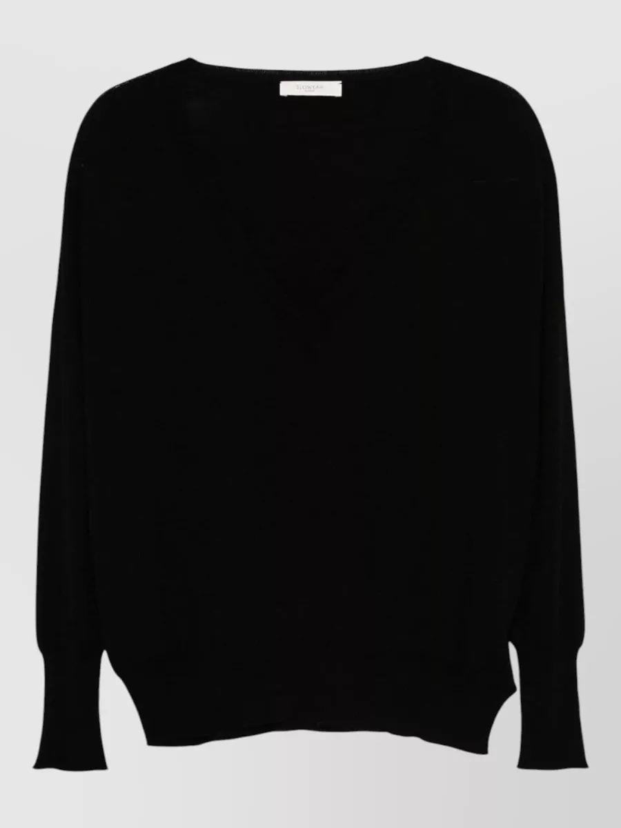 Zanone Fine-Knit V-Neck Jumper
