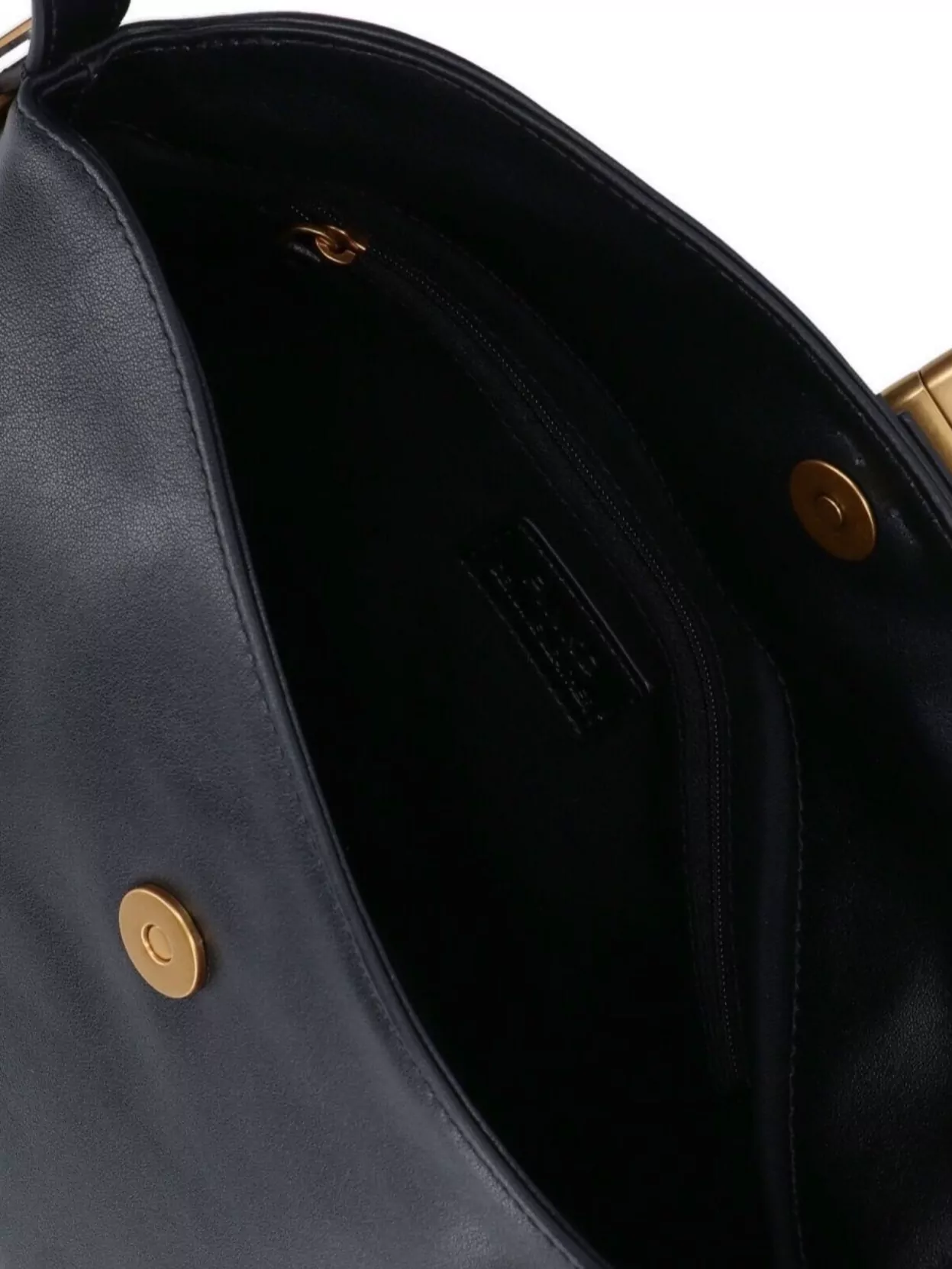 Pinko Saddle Baguette Small Leather Shoulder Bag
