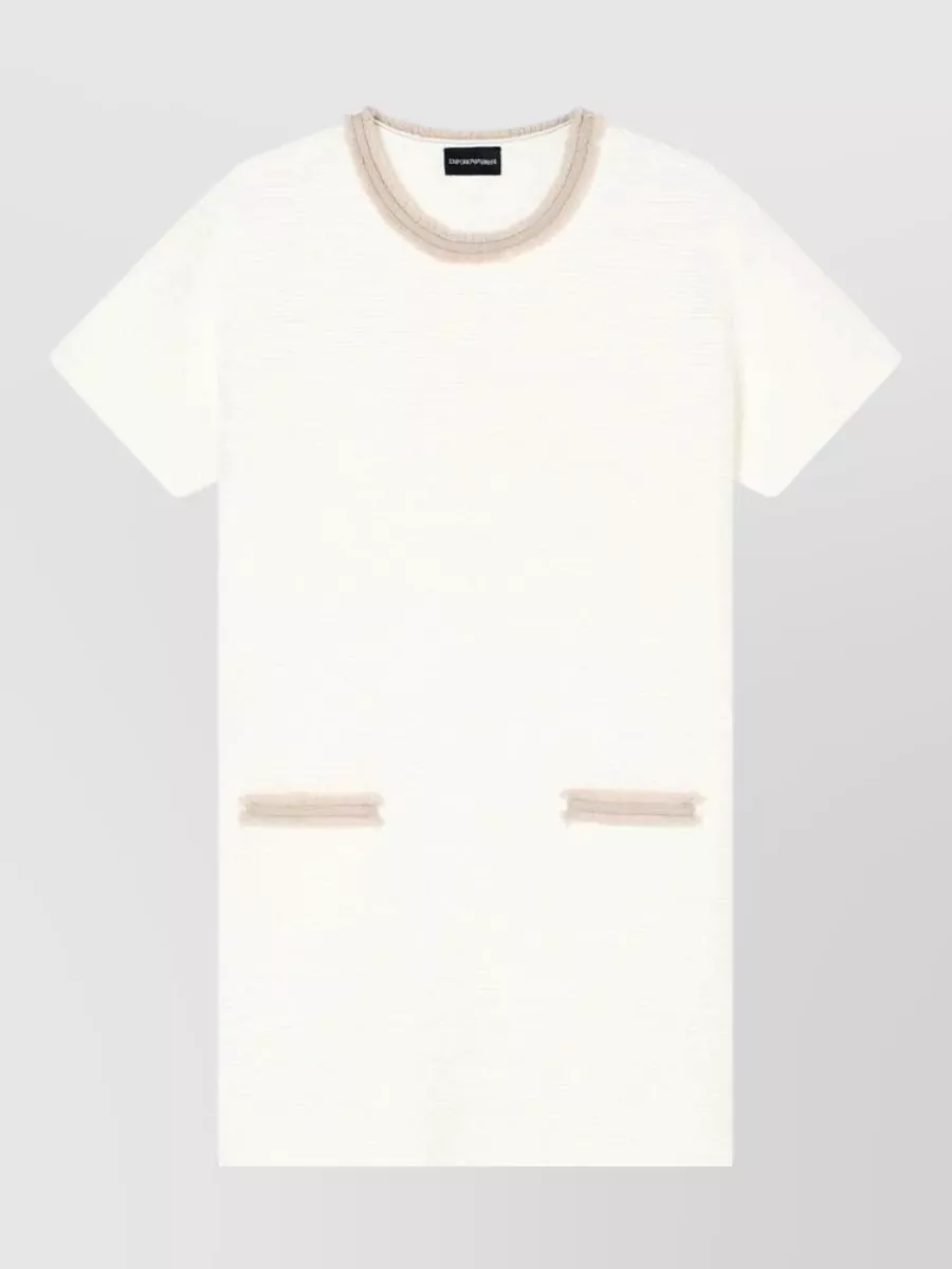 Emporio Armani ribbed short-sleeve mini dress