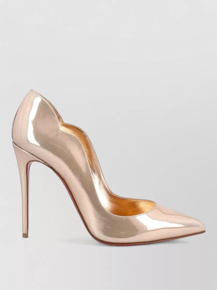 Christian Louboutin leather patent pointed-toe stiletto pumps