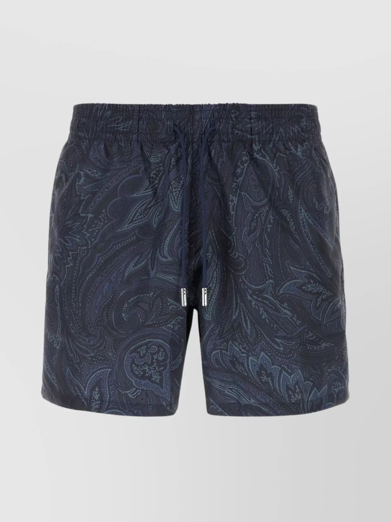 Shop Etro Patterned Swim Shorts With Pockets And Eyelet Detail