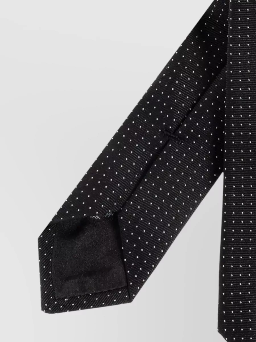 Giorgio Armani Tie Polka Dot Pattern Pointed Tip Standard