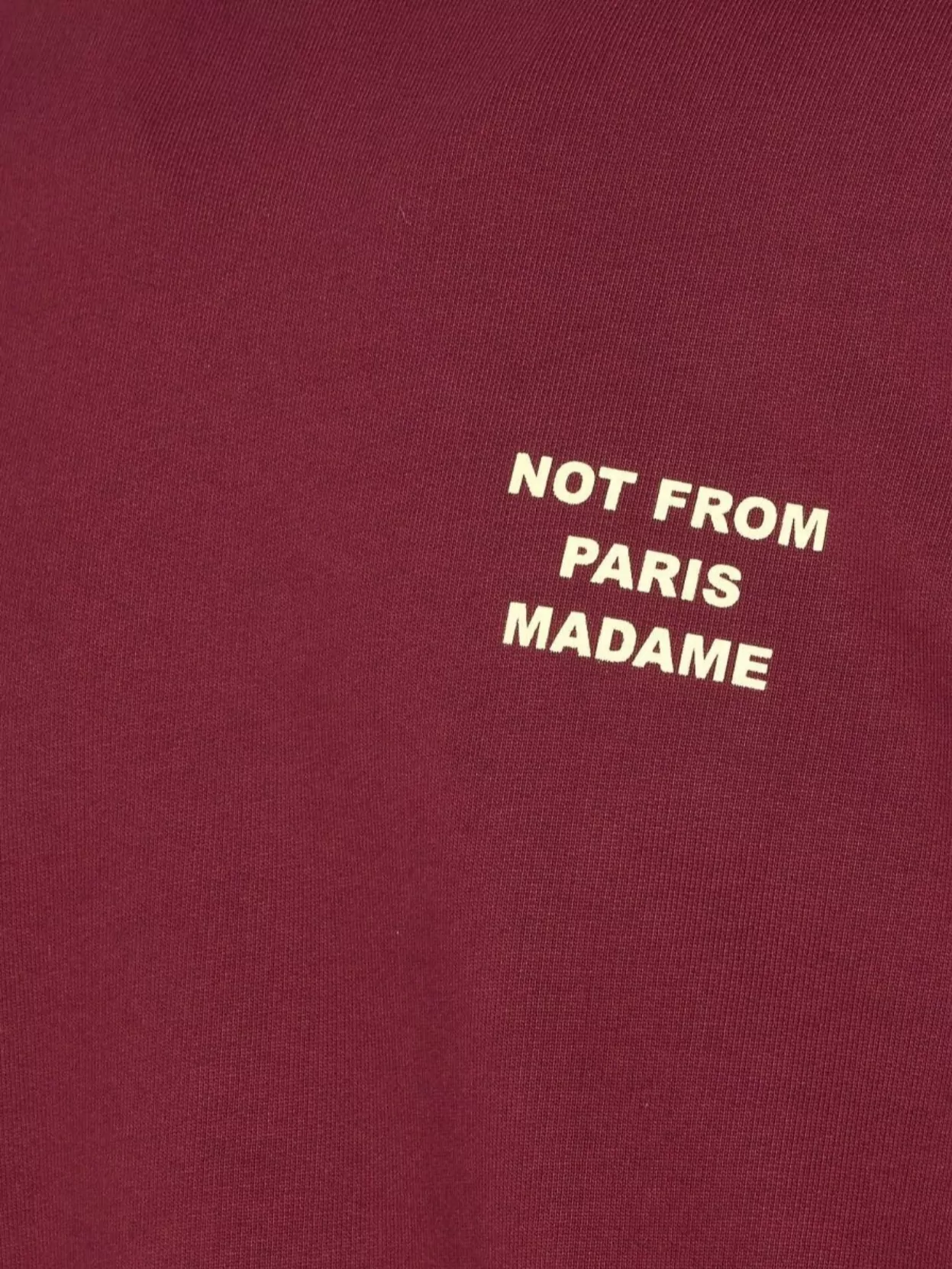 Drôle De Monsieur Crewneck Long Sleeve Printed Slogan Sweatshirt In Purple