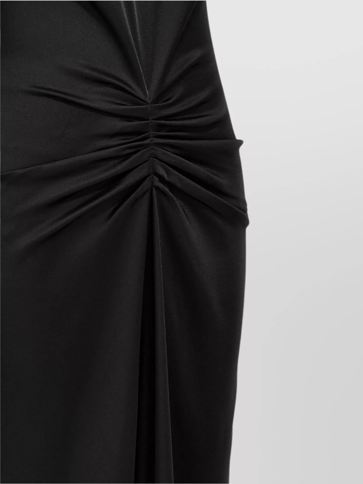 Victoria Beckham Gathered Waist Viscose Dress