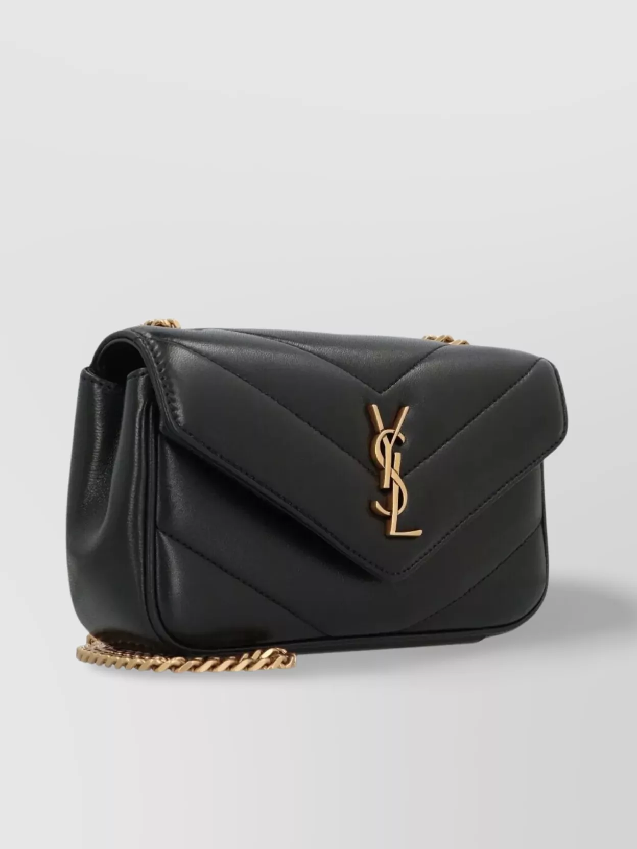 Saint Laurent Mini Bag Lambskin Quilted Chevron Chain