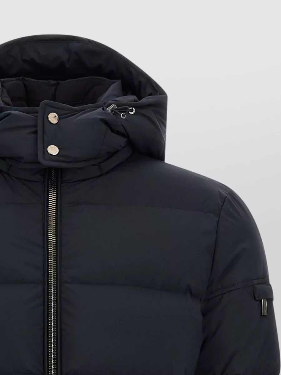Moorer Wool Cashmere Quilted Hooded Puffer Jacket