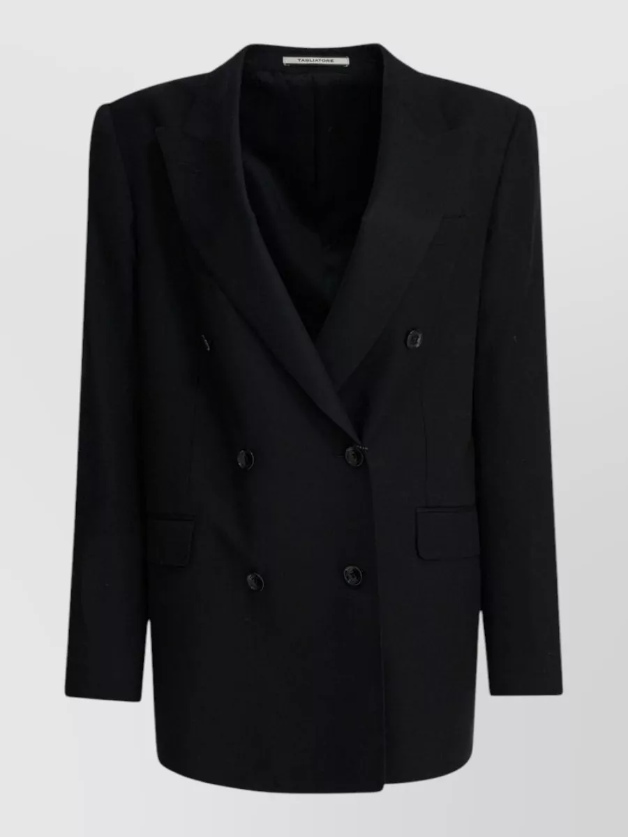 Tagliatore cupro double-breasted blazer