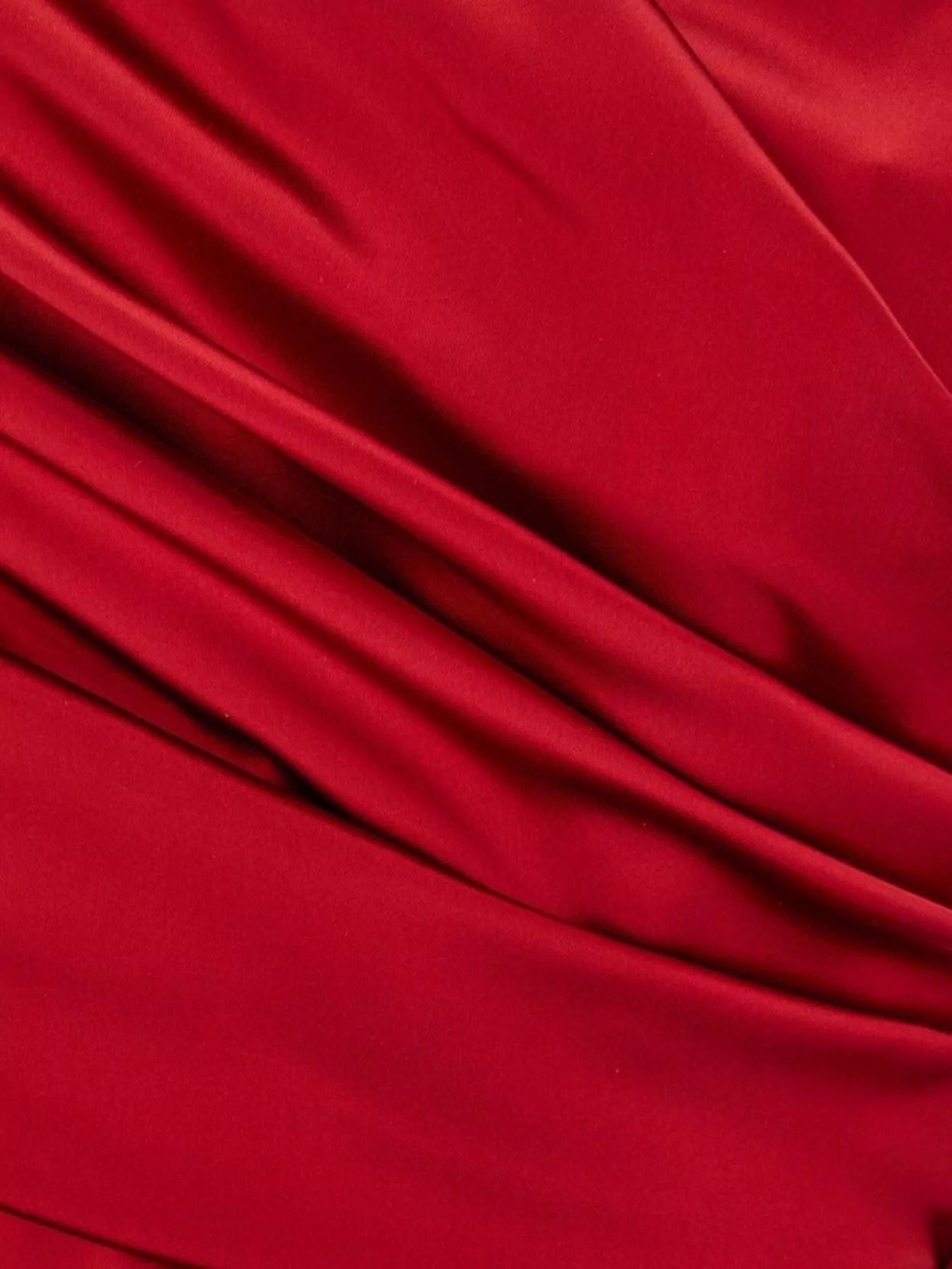 Dolce&Gabbana Draped Stretch Acetate Blend Dress With V Neckline